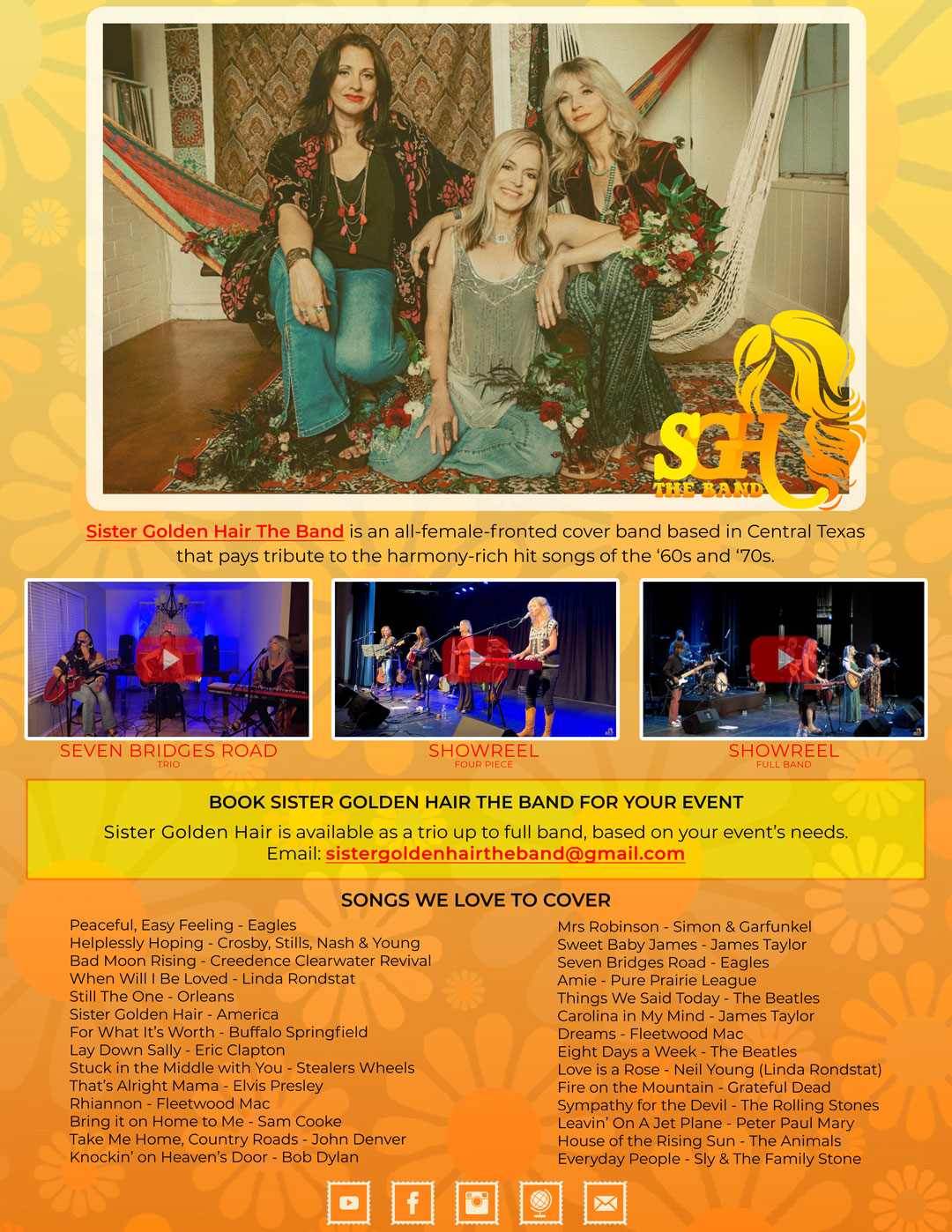 sister golden hair the band 1 sheet